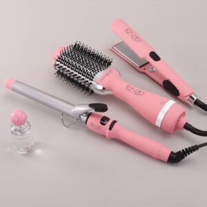  BAC ENZOU  Lisseur, Fer à Boucler Triple Ondulation, Brosse Sèche-Cheveux à Air Chaud