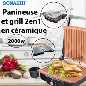Patineuse et grill 2 en 1 en céramique | sonnai