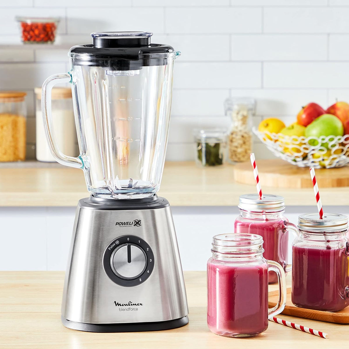 Blender Moulinex Blend force Inox – 1.75L – 800W – LM439D10 - الصورة 2