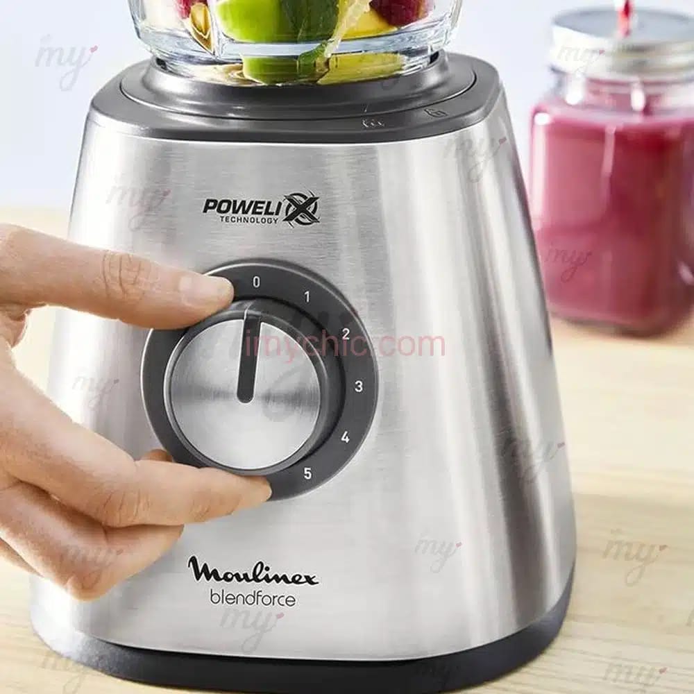 Blender Moulinex Blend force Inox – 1.75L – 800W – LM439D10 - الصورة 4