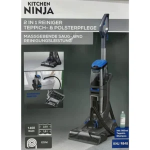 مكنسة كهربائية  2.5 لتر 1400 وات للغسيل الرطب والشفط  من علامة KITCHEN NINJA